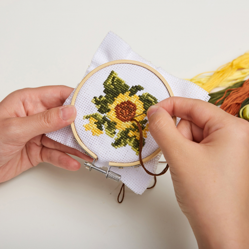 Mini Set de Broderie in Cruciulita – Floarea-soarelui [3]