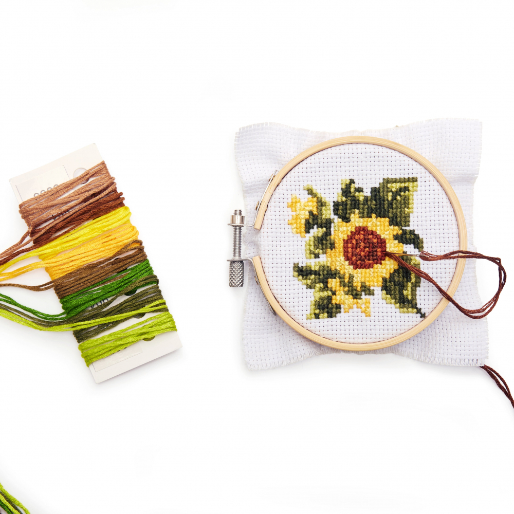 Mini Set de Broderie in Cruciulita – Floarea-soarelui [2]