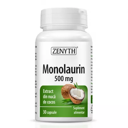 Monolaurin, 500 mg, 30 capsule, Zenyth [1]