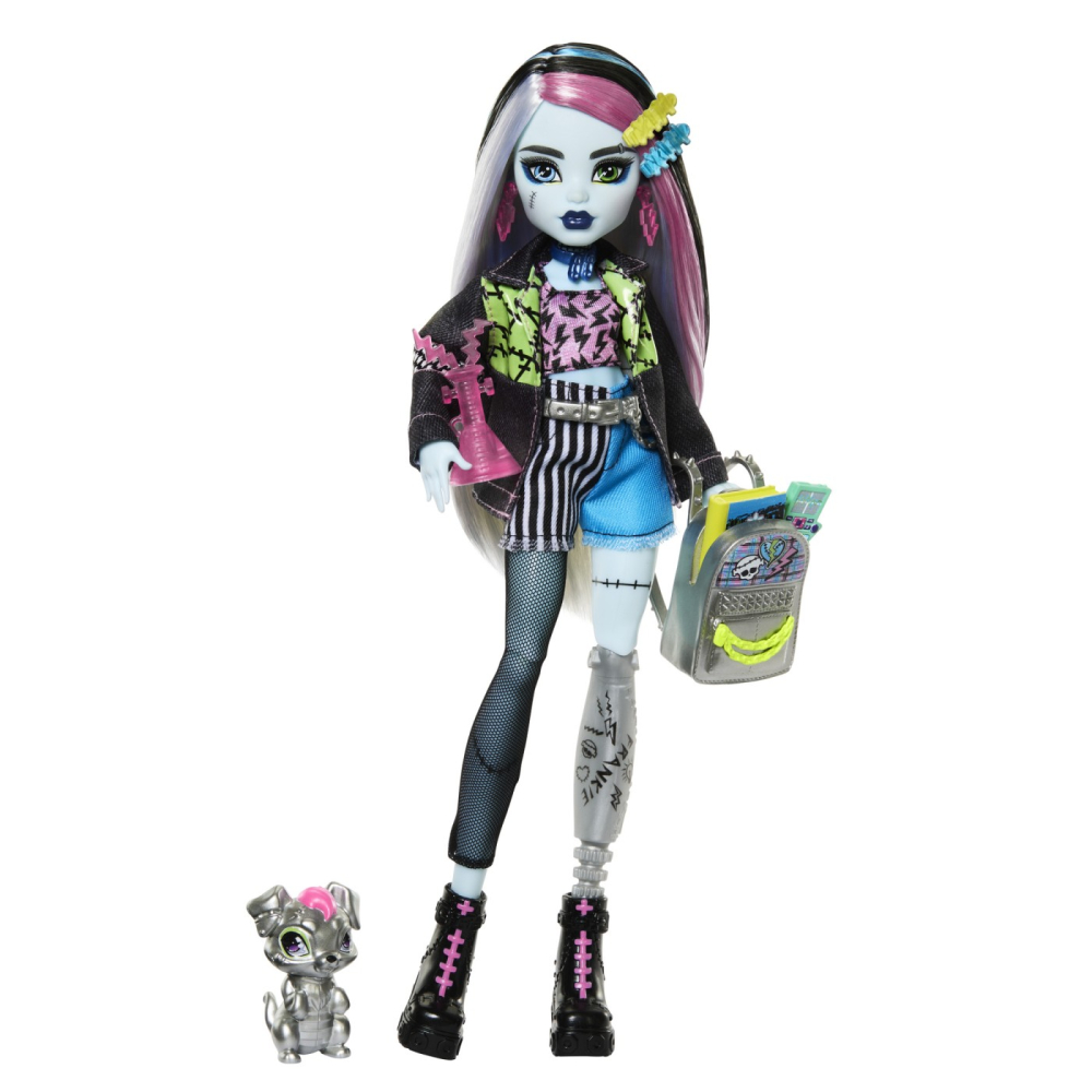 Mattel-Monster High Papusa Frankie Stein Si Animalut Watzie [3]