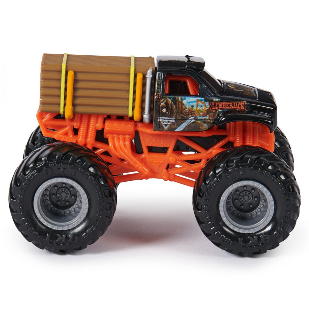 Monster Jam Set 2 Masinute Metalice Lumberjack Si Axe Scara 1:64 [3]