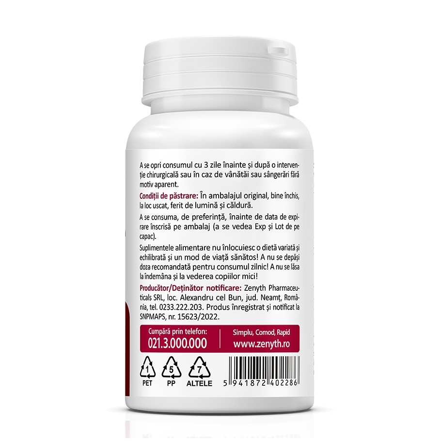 Zenyth-Nattokinase, 2000FU, 30 capsule gastrorezistente, Zenyth [2]
