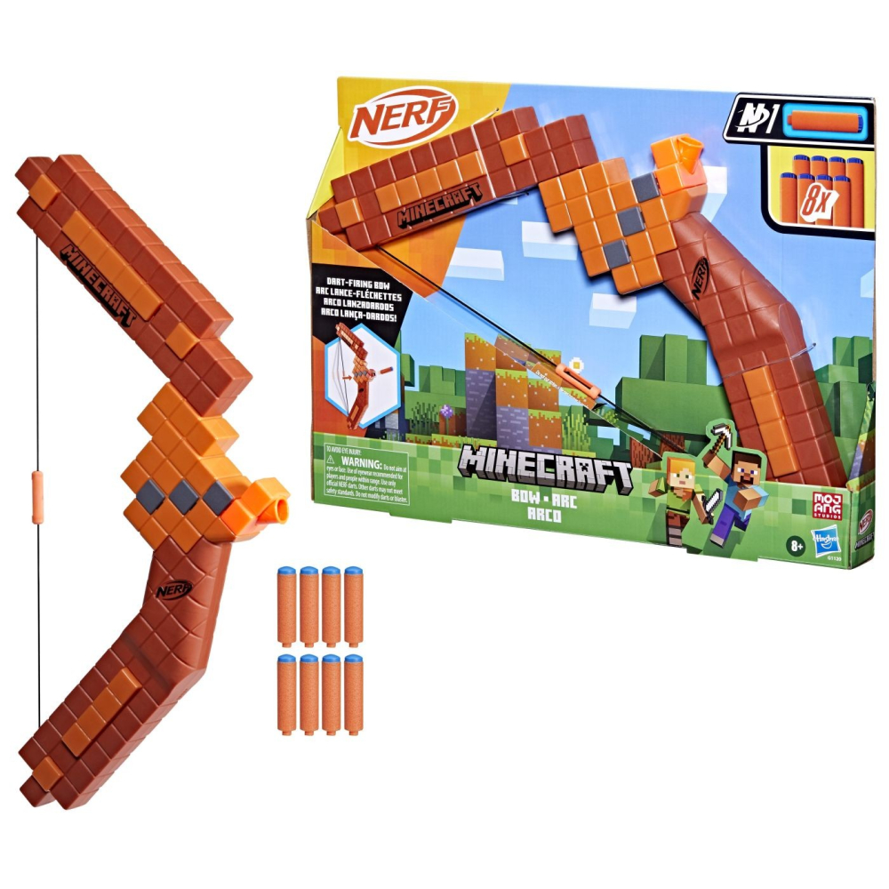 Nerf Minecraft Arc – Blaster Tematic Minecraft, Acțiune cu Săgeată pentru Copii [6]