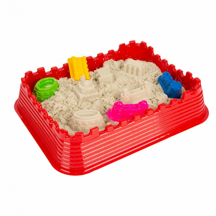 CRAFY-Nisip kinetic Fun Sand 1000 gr cu tavita si sabloane Castel [2]