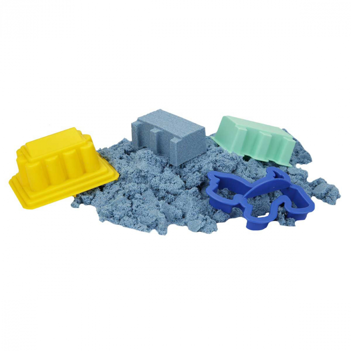 CRAFY-Nisip kinetic Fun Sand 350 gr Albastru si 3 unelte de modelat [2]