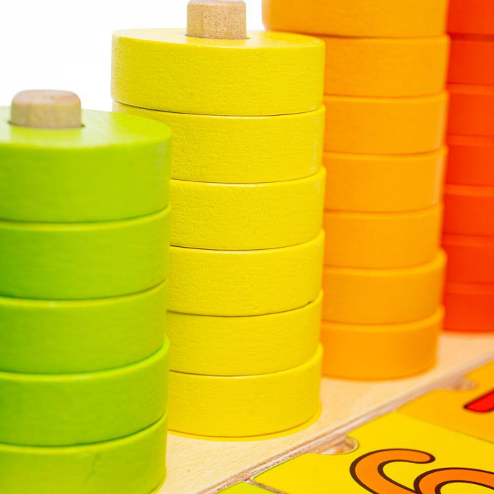 BigJigs Toys Numaratoare cu discuri colorate [5]