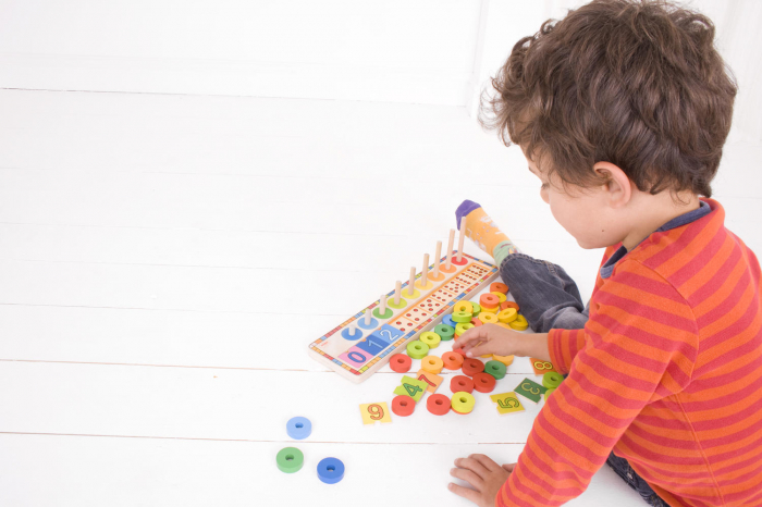 BigJigs Toys Numaratoare cu discuri colorate [8]