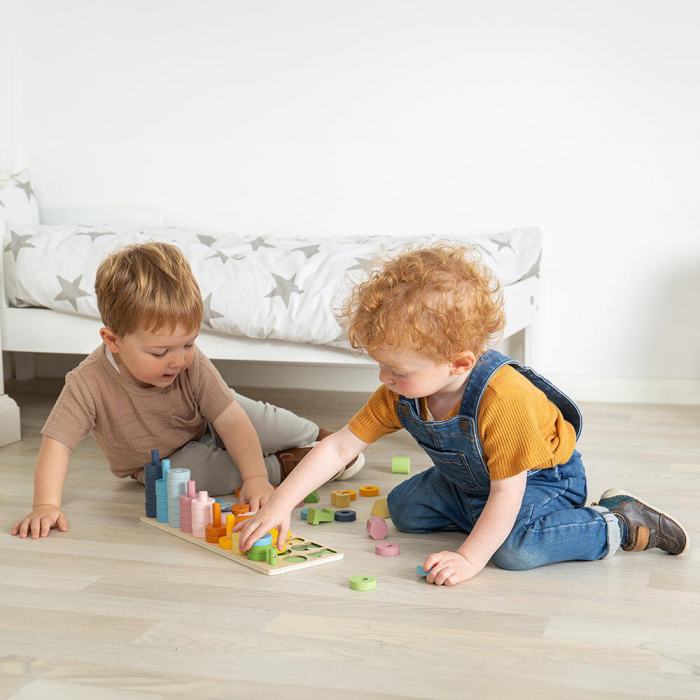 BIGJIGS Toys-Numaratoare cu discuri si forme geometrice [7]