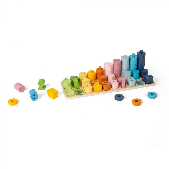 BIGJIGS Toys-Numaratoare cu discuri si forme geometrice [2]