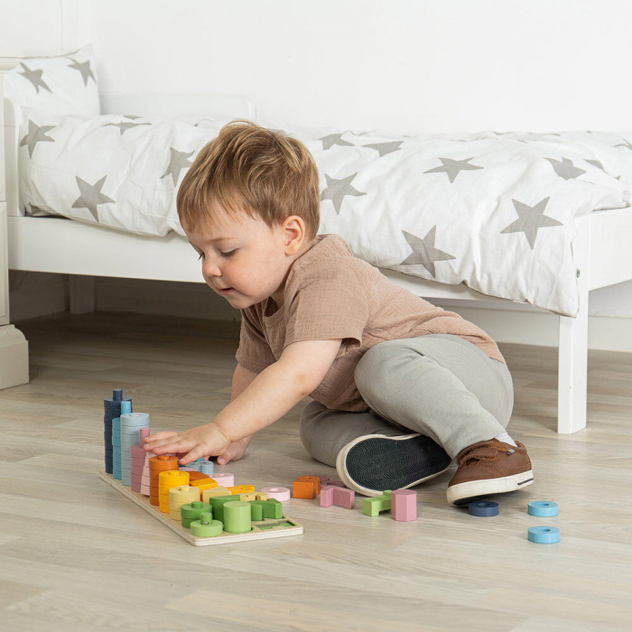 BIGJIGS Toys-Numaratoare cu discuri si forme geometrice [5]