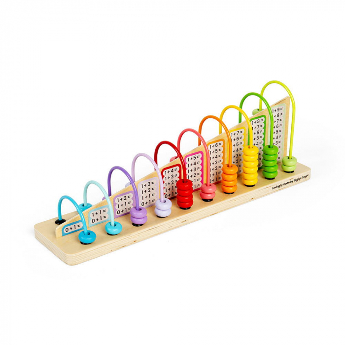 BIGJIGS Toys-Numaratoare din lemn - Adunari si scaderi [8]