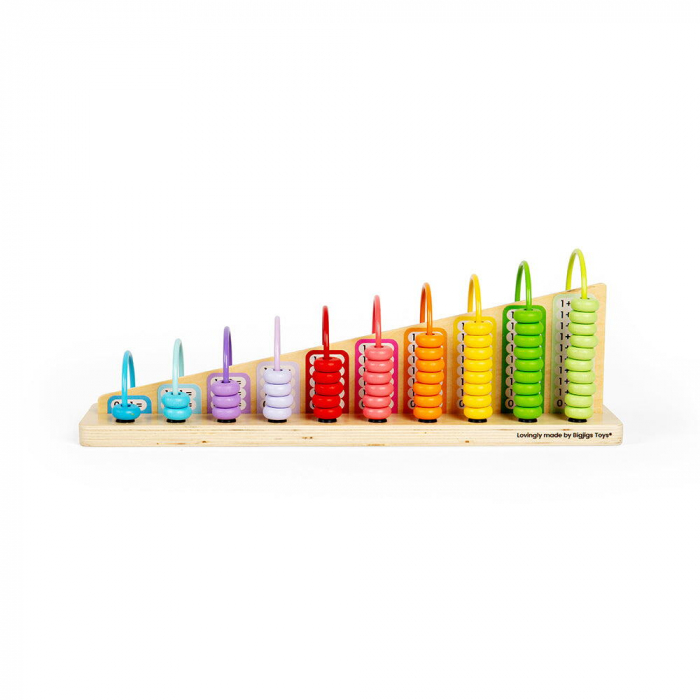 BIGJIGS Toys-Numaratoare din lemn - Adunari si scaderi [9]