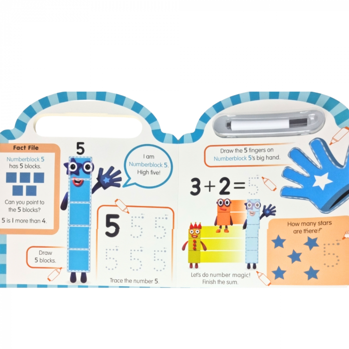 Learning Resources Numberblocks - Carticica Scriu si sterg Numberblocks 123 [5]