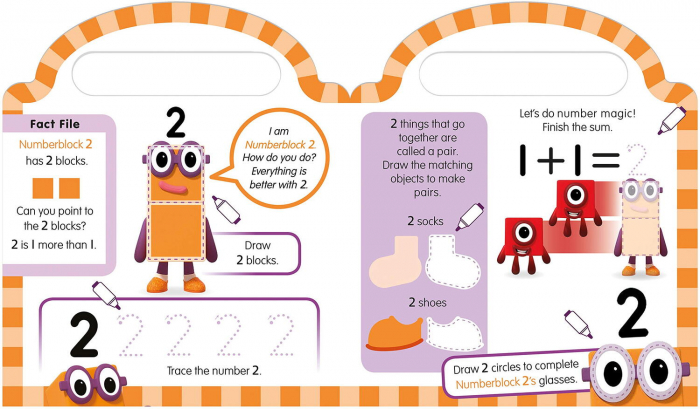 Learning Resources Numberblocks - Carticica Scriu si sterg Numberblocks 123 [3]