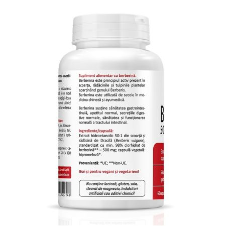 Zenyth-Pachet Berberina 500 mg, 60 capsule + Otet din cidru de mere, 60 capsule, Zenyth [2]