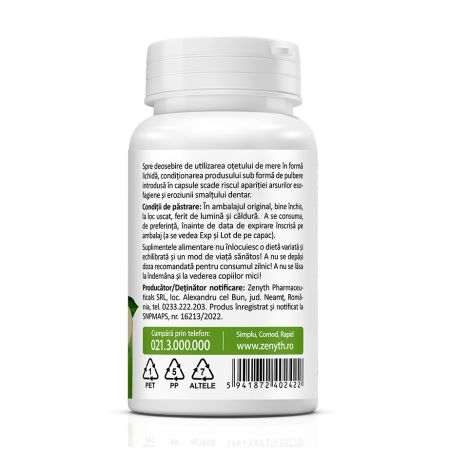 Zenyth-Pachet Berberina 500 mg, 60 capsule + Otet din cidru de mere, 60 capsule, Zenyth [5]