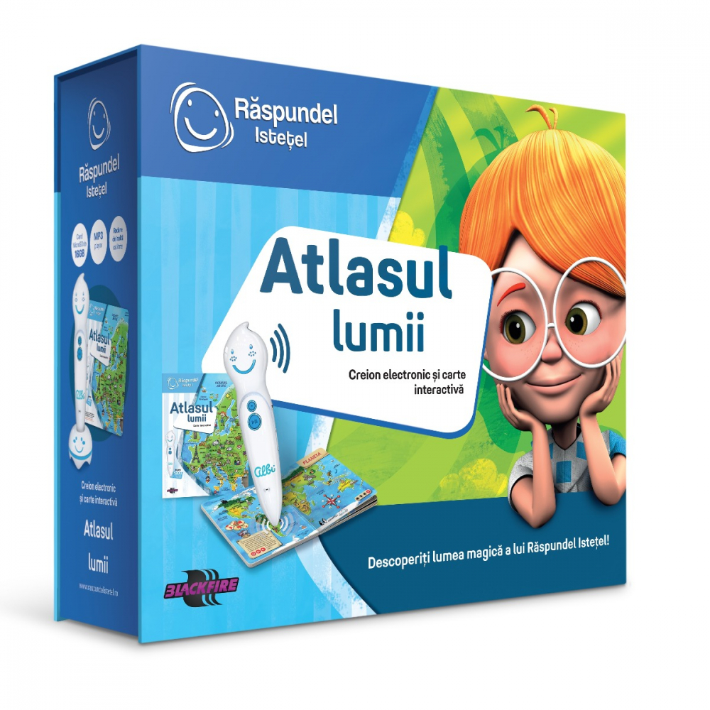 Pachet Raspundel Istetel, creion si carte Atlasul lumii [1]