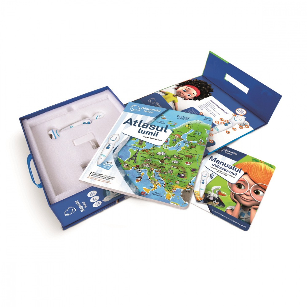 Pachet Raspundel Istetel, creion si carte Atlasul lumii [2]