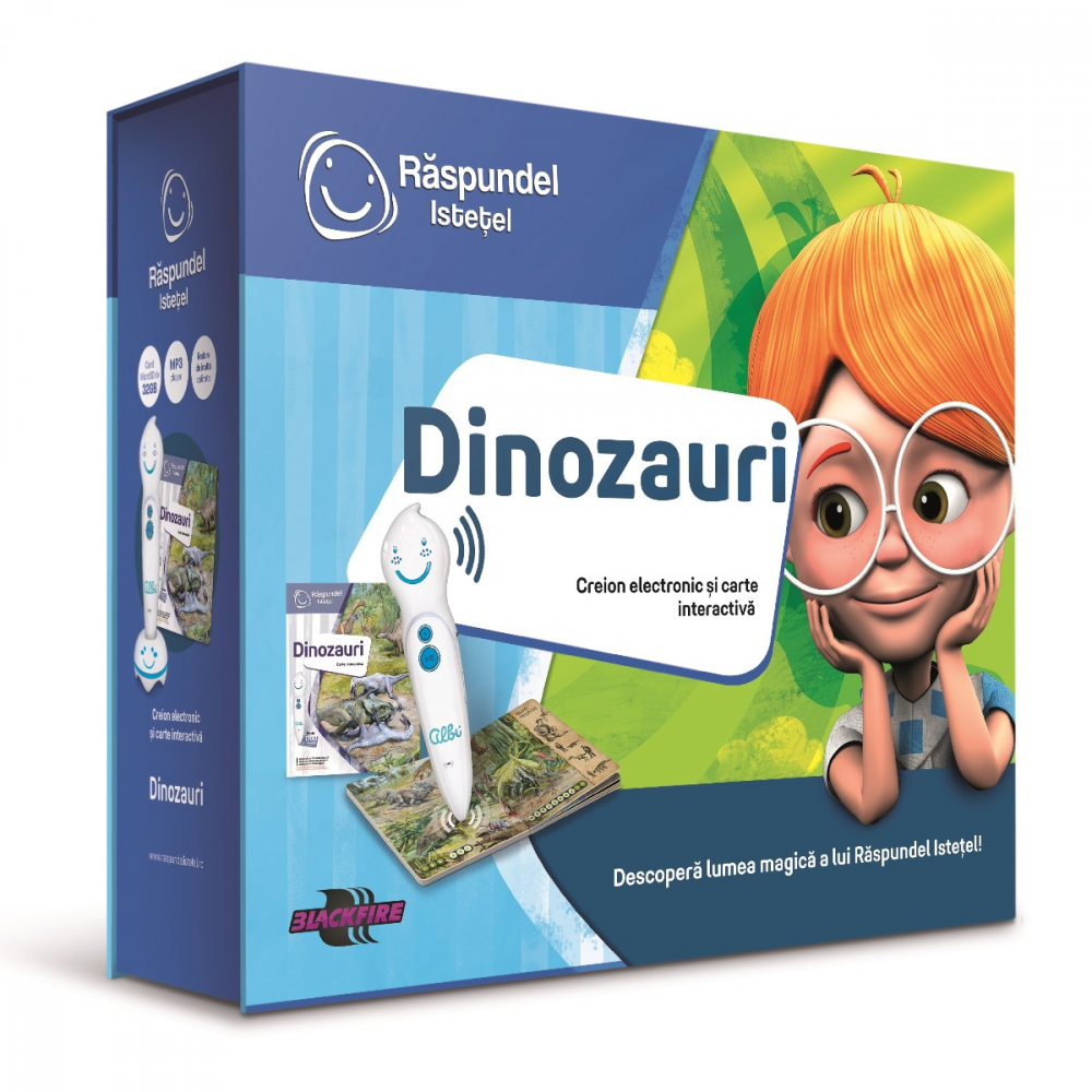 Pachet Raspundel Istetel, creion si carte Dinozauri [1]