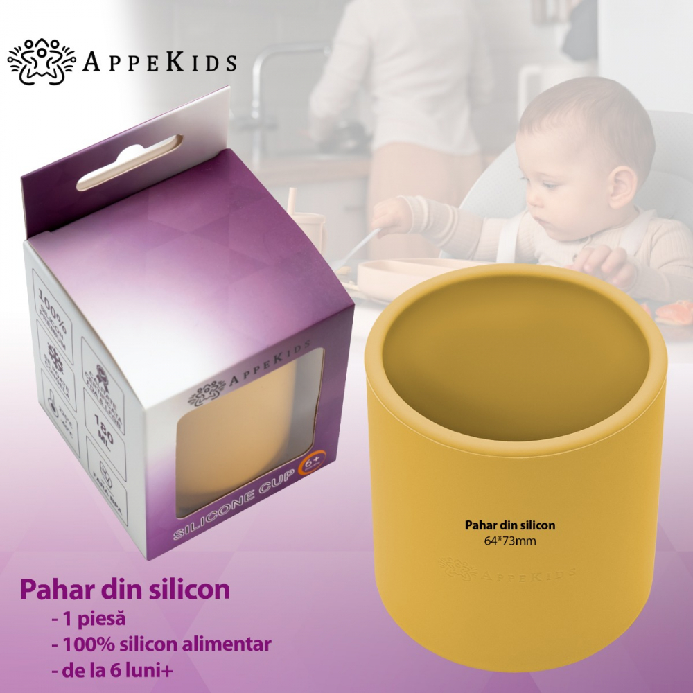 Pahar din silicon, AppeKids - Honey [2]