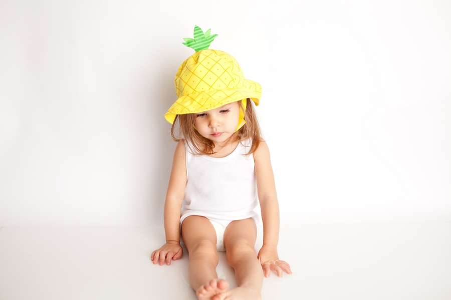 Palarie de soare Zoocchini, UPF50 +, Marime L, 12-24 Luni - Ananas [2]