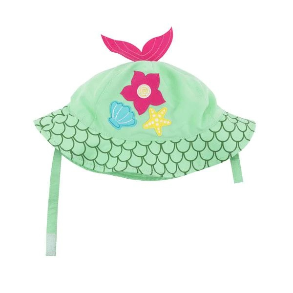 Palarie de soare Zoocchini, UPF50 +, Marime M, 6-12 Luni - Mermaid [1]