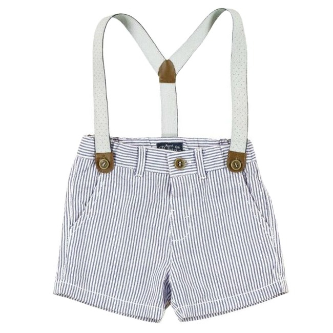 Mayoral-Pantaloni bleu scurti cu bretele (1245), 12 luni, 80 cm [1]
