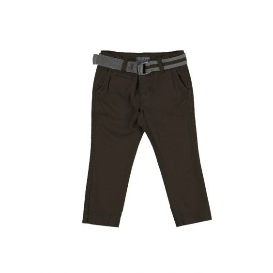 Mayoral-Pantaloni maro din doc si curea textila (4533), 6 ani / 116 cm [1]