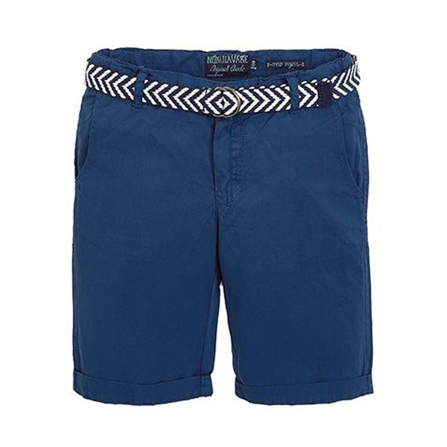 Pantaloni scurti bleumarin cu curea (6261), 10 ani / 140 cm [1]