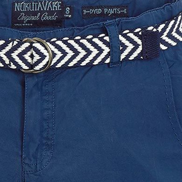 Pantaloni scurti bleumarin cu curea (6261), 10 ani / 140 cm [2]