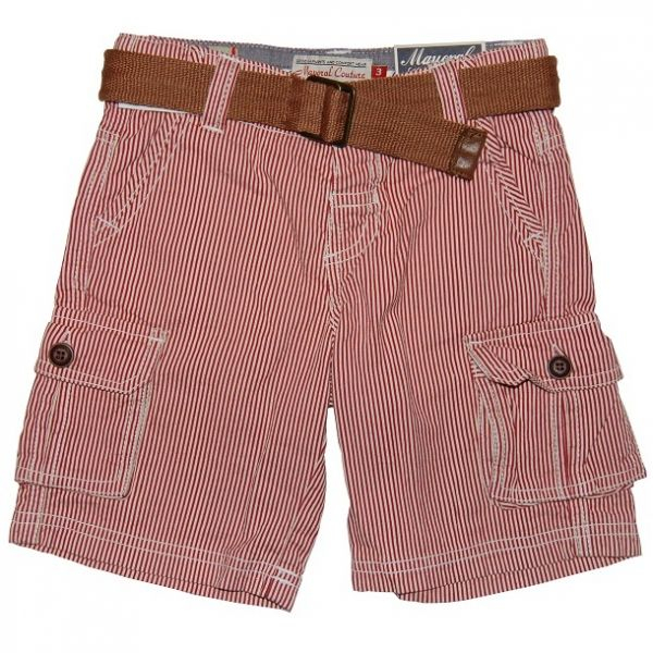 Mayoral-Pantaloni scurti rosii cu dungi si curea (3222), 6 ani / 116 cm [1]