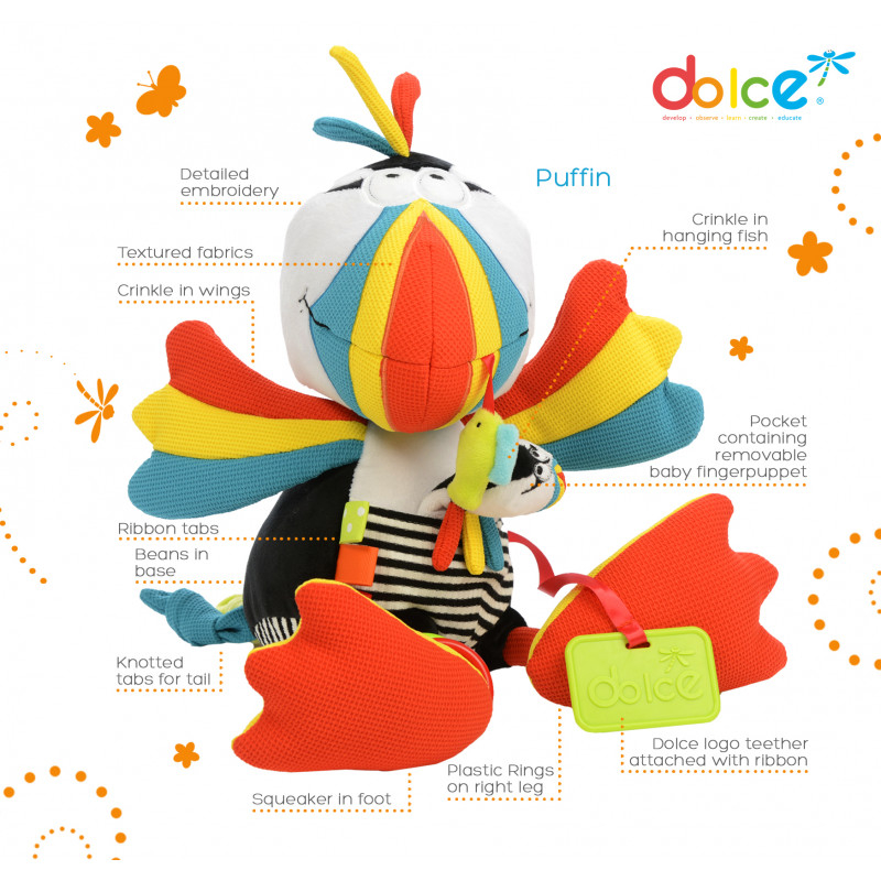 Papagal, jucarie interactiva cu activitati, Dolce [1]