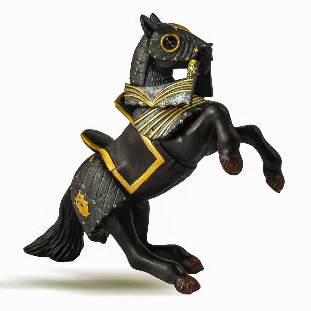 Papo Figurina Cal Negru In Armura [2]