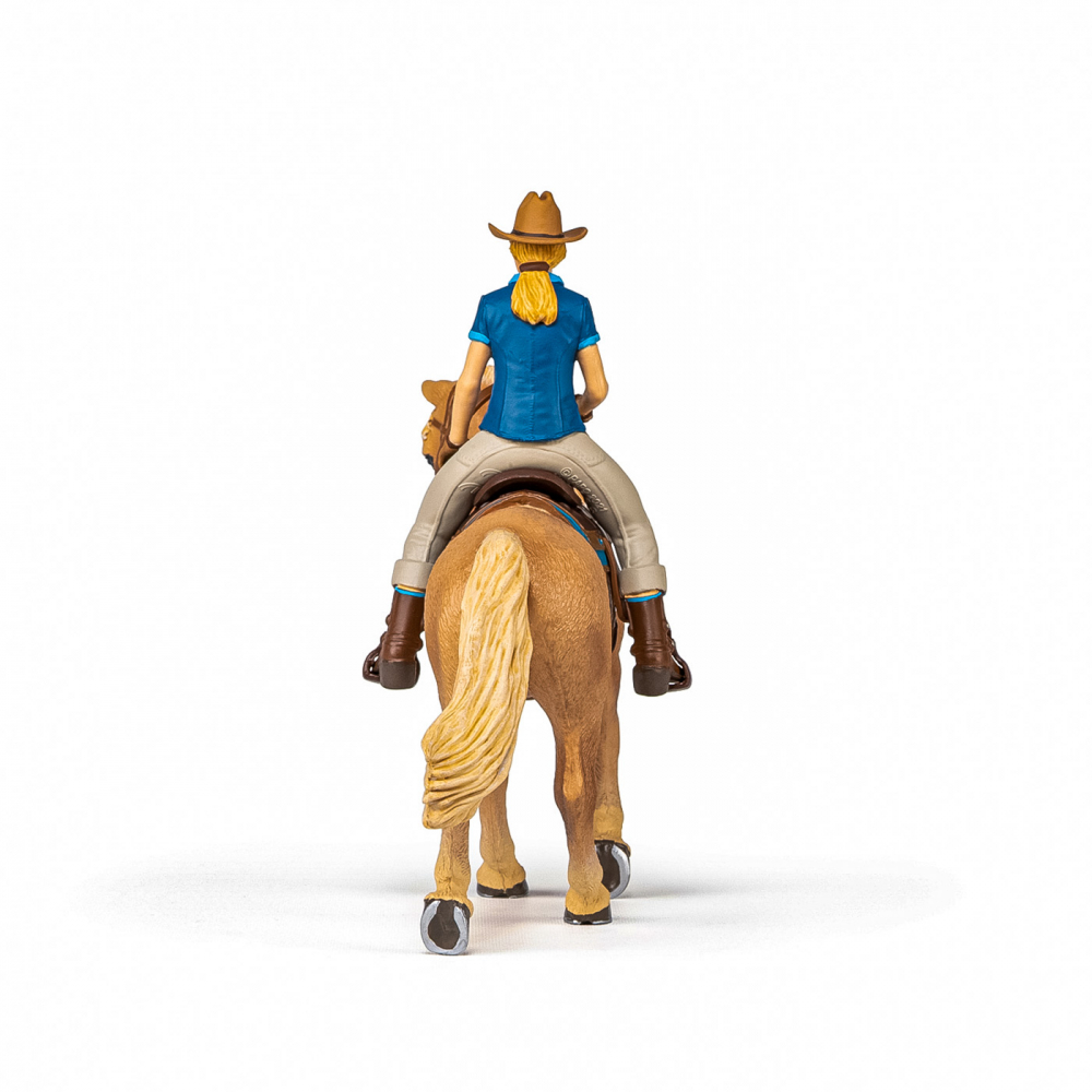 Papo Figurina Set Cowgirl (Vacarita) Pe Cal Usa [5]