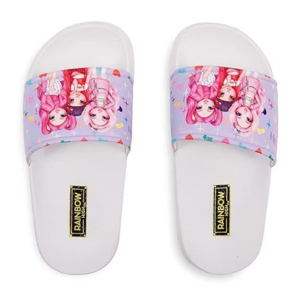 Papuci-Perletti-Rainbow-High,-pentru-fete,-PVC,-marime-28,-lila-si-alb-Perletti [2]