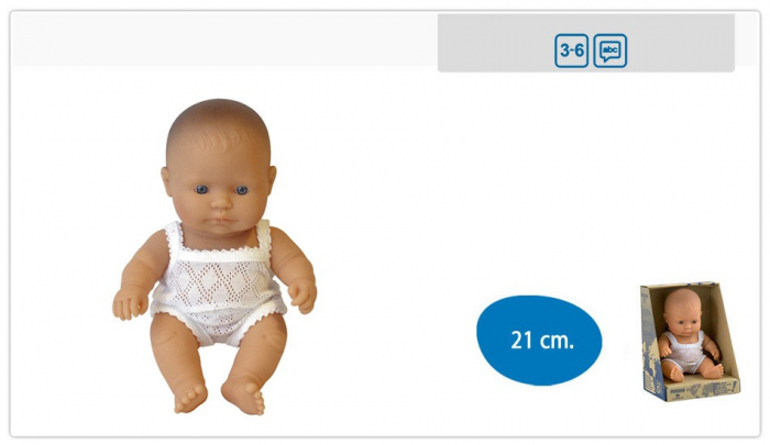 Miniland-Papusa-Baby-european-fata-Miniland-21cm [2]
