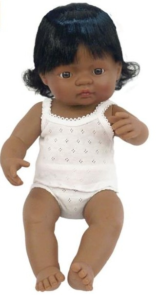 Miniland-Papusa Baby hispanic fata Miniland  38 cm [3]