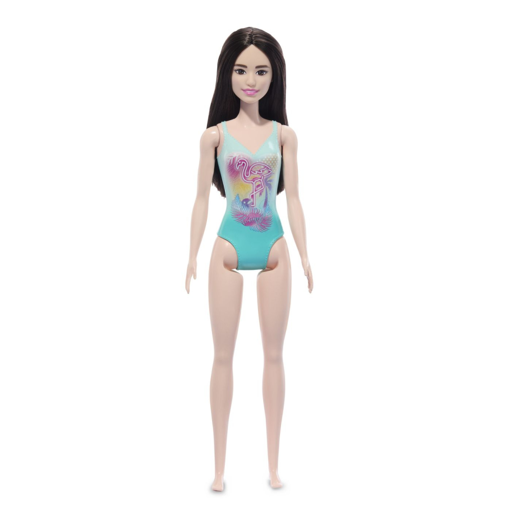 Papusa Barbie Bruneta Cu Costum De Baie Albastru [2]