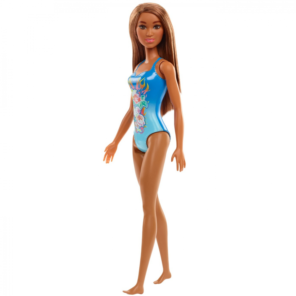 Papusa Barbie Satena Cu Costum De Baie Albastru [3]