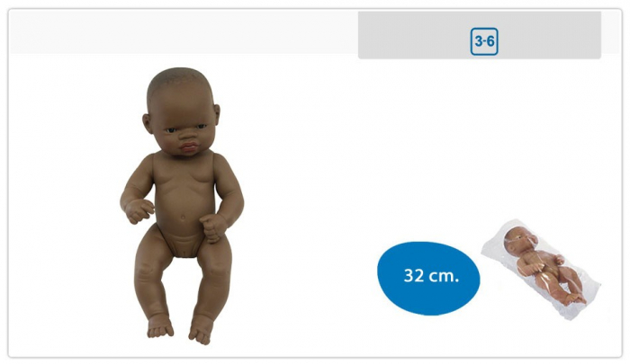 Miniland-Papusa-Bebelus-african-Fata-32-cm-Miniland [2]