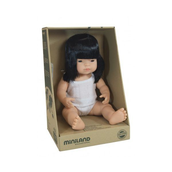 Miniland Papusa educationala 38 cm Fetita Asiatica purtatoare de Ochelari [2]