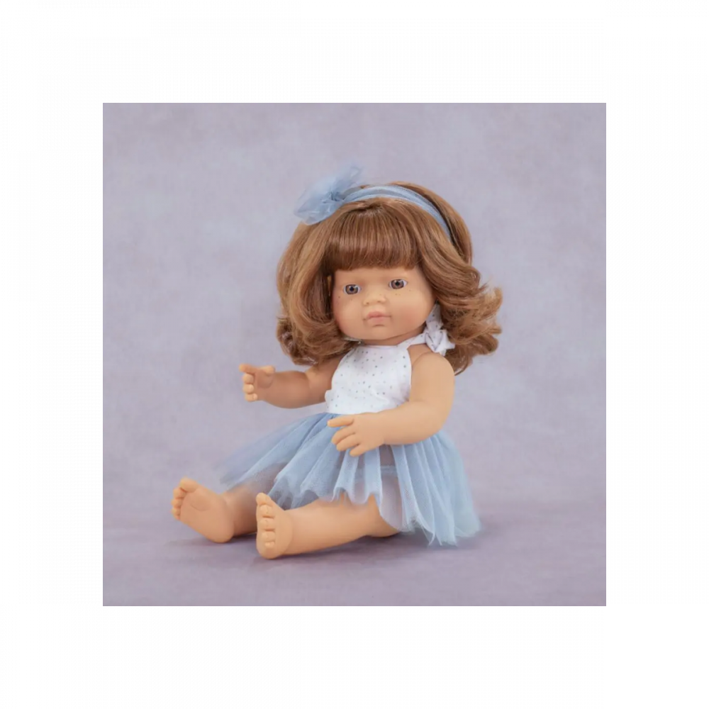 Papusa-fetita-caucazian-roscata-38-cm-in-rochita,-corp-parfumat,-colectia-My-Friends-and-Me-Miniland [2]