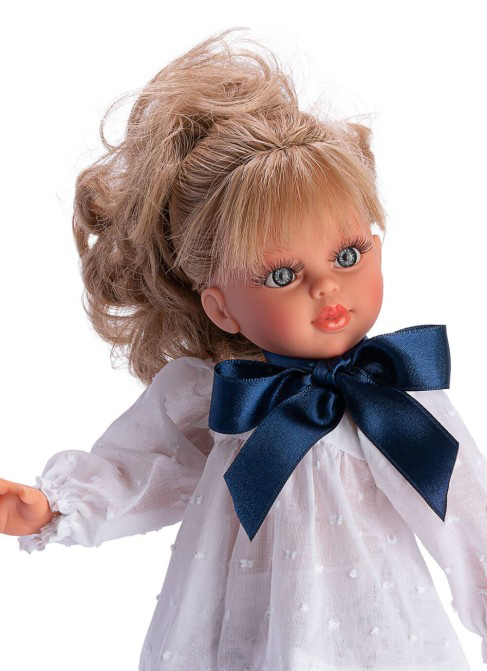 Asivil S.L.-Papusa Sabrina Blonda cu Camasa Alba cu Funda 40cm [3]
