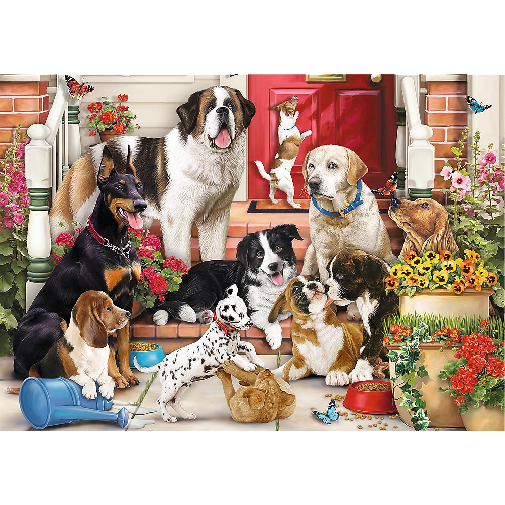 Trefl-Puzzle Trefl 1000 Forme Ascunse Catelusii Draguti [2]