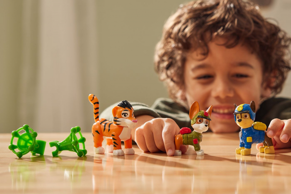 Patrula Catelusilor Jungle Pups Set 3 Figurine Chase Tracker Si Tigrul [3]