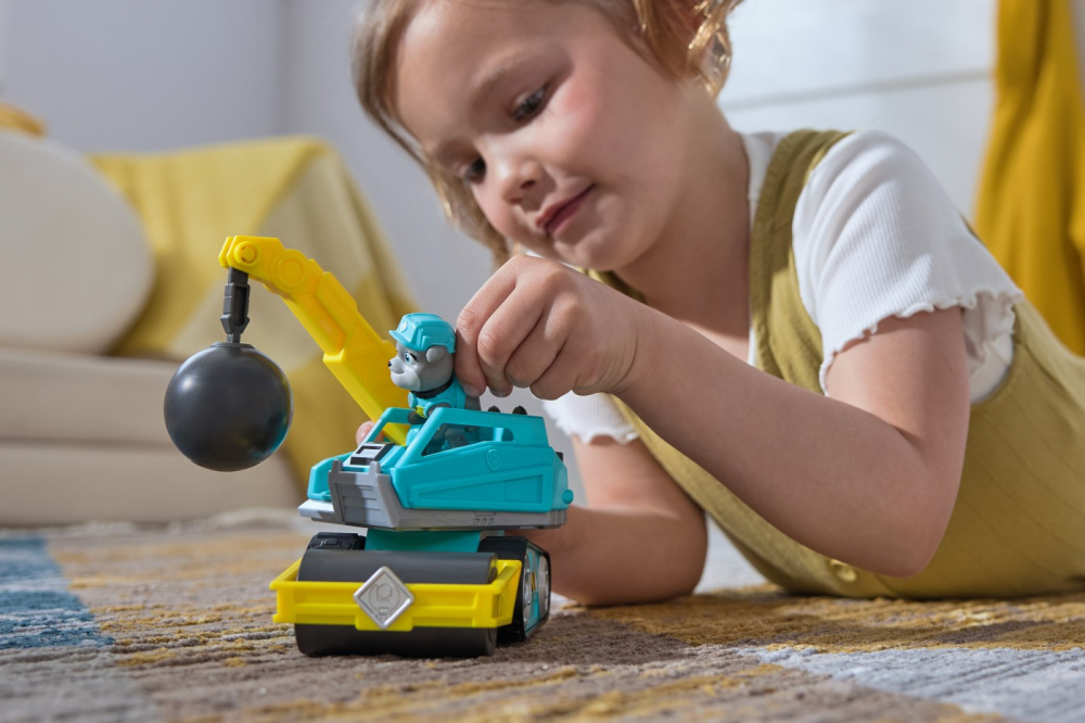 Patrula Catelusilor Rubble And Crew Motor Si Tractorul Cu Bila De Demolare [3]