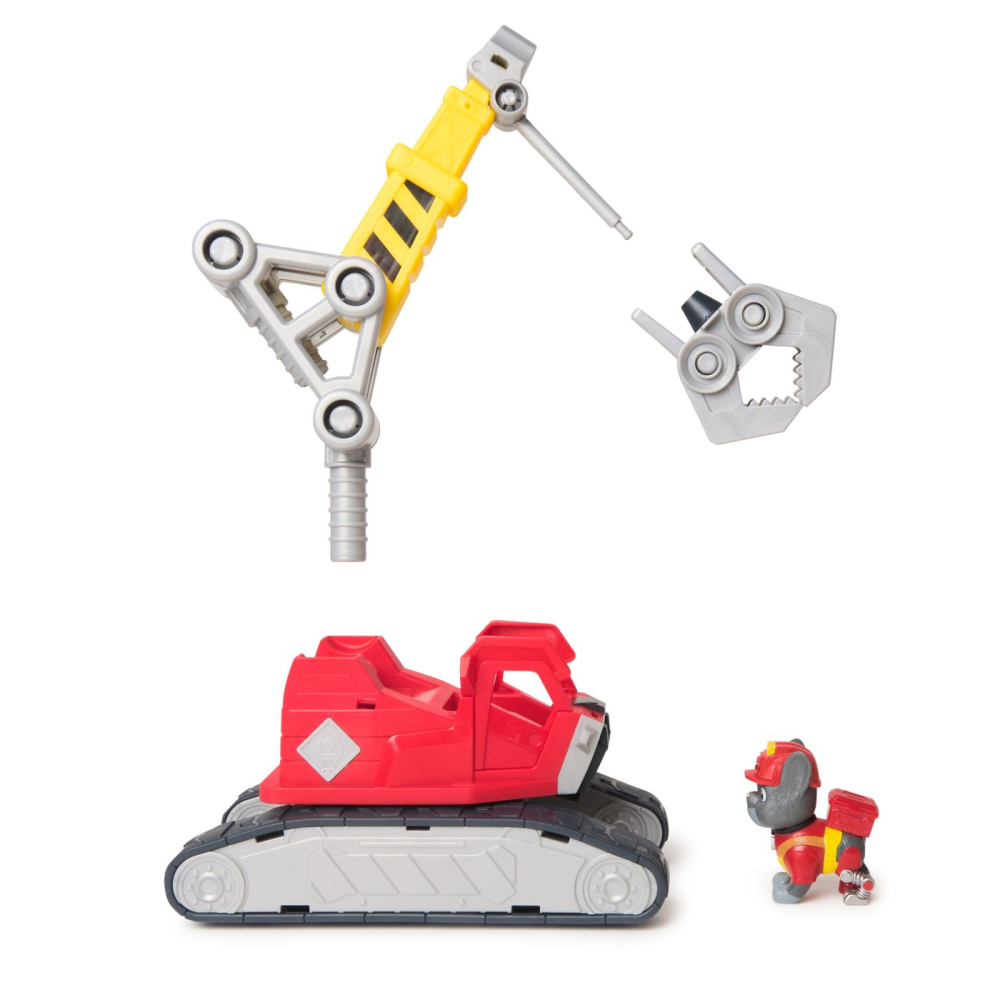 Patrula Catelusilor Rubble Si Echipa Set Vehicul Excavator Si Figurina Charger [9]