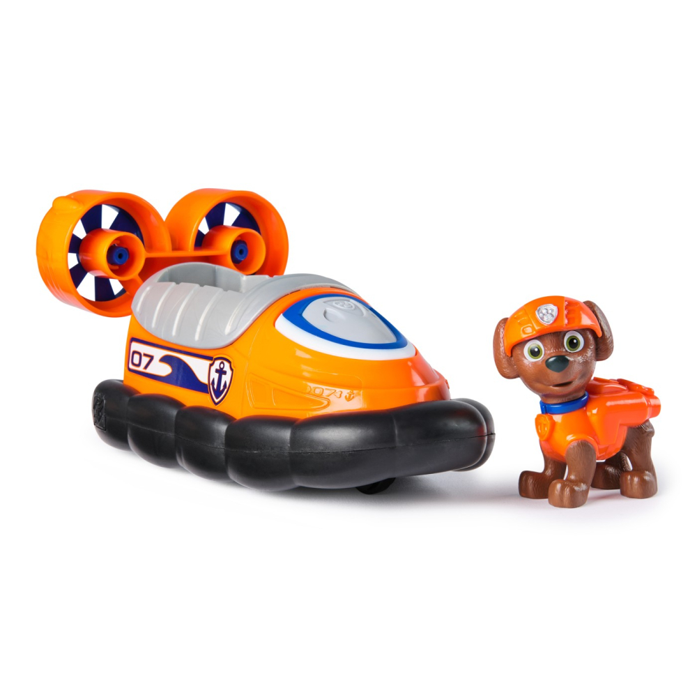 Patrula Catelusilor Set Vehicul De Baza Hovercraft Si Figurina Zuma [2]