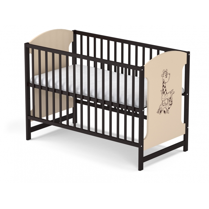 Vessanti-Patut fara sertar VESSANTI MILO GIRAFA - Crem cu wenge [1]