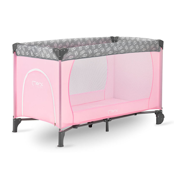 Patut pliabil, 60x120 cm, Momi, Belove, Pink [1]